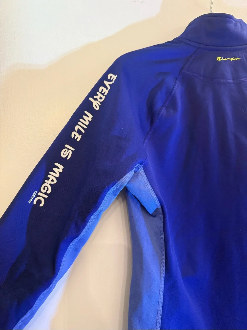 Champion Royal Blue Full-Zip Athletic Jacket with Disney Logo